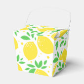 Verse gele citroenen 4 bedankdoosjes (Voorkant Zijde)