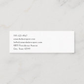 Verse geplukte aardbeien in een emmer mini visitekaartje (Achterkant)