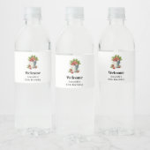Verse geplukte aardbeien in een emmer Verjaardag Waterfles Etiket (Flessen)
