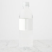 Verse geplukte aardbeien in een emmer Verjaardag Waterfles Etiket (Achterkant)
