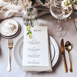 Verse geschilderde citroenen Modern Middellands Ze Menu