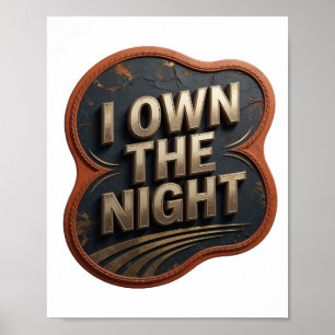 Verse Goud I BEZIT DE NACHT Poster