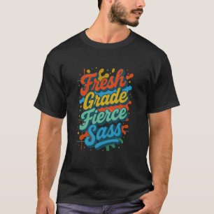 Verse Grade Felle Sass Koel Terug Naar School Typo T-shirt