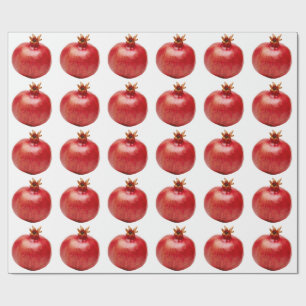 Verse Granaatappel Fruit Gezonde Voedsel Kunst Cadeaupapier