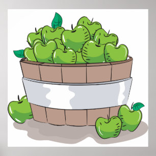 Verse Groene Appeloogst Vat Granny Smith Poster