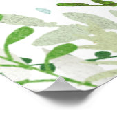 Verse groene citroen bruiloftsshower welkomstbord  poster (Hoek)