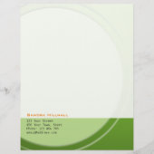 Verse groene metallische geometrische elementen vo custom briefhoofd (Voorkant)