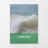 Verse groene moderne transparantie drieluik kaart (Cover)