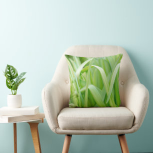 Verse groene plantenbladeren kussen