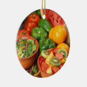 Verse groenten en fruit keramisch ornament (Rechts)