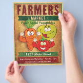 Verse Groenten van de Boerenmarkt Flyer (Hand)