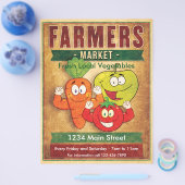 Verse Groenten van de Boerenmarkt Flyer (Enkel)