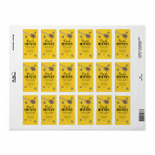 Verse honingraat honing label (Full Sheet)