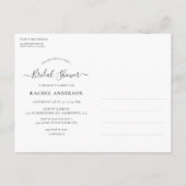 Verse Huwelijksuitnodiging Postkaart met Frisse Ci Uitnodiging Briefkaart (Achterkant)