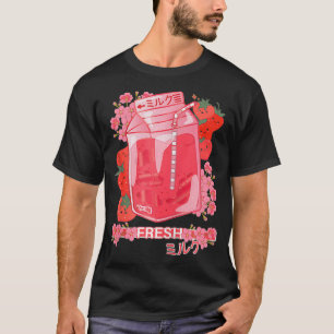 Verse Japanse Melk  90s Japanse Otaku Stijl  Str T-shirt
