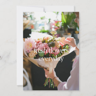 Verse Kaart met Verse Bloemen