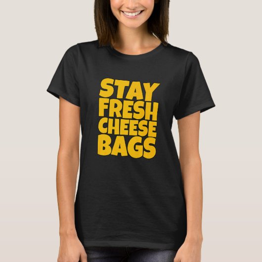 Verse kaas zakken t-shirt (Voorkant)