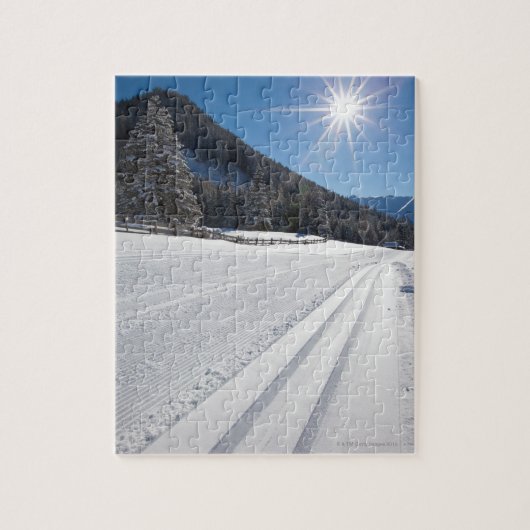 verse kant-en-klare skist in een 2 legpuzzel (Verticaal)