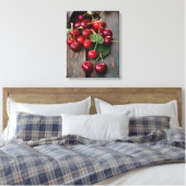 Verse kersen canvas afdruk (Insitu (Slaapkamer))