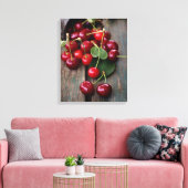 Verse kersen canvas afdruk (Insitu (Woonkamer))