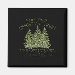 Verse kerstbomen dennen spar zilverspar altijd magneet