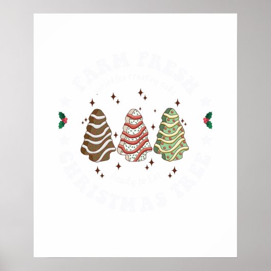 verse kerstboom poster (Voorkant)