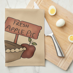 Verse Keukenhanddoek met Appeltaart Motief