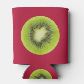 Verse kiwi's. Ronde segmentafsluiting geïsoleerd Blikjeskoeler (Achterkant)