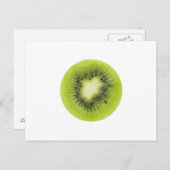 Verse kiwi's. Ronde segmentafsluiting geïsoleerd Briefkaart (Voorkant / Achterkant)