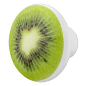 Verse kiwi's. Ronde segmentafsluiting geïsoleerd Keramische Knop (Rechts)