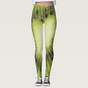 Verse kiwi's. Ronde segmentafsluiting geïsoleerd Leggings