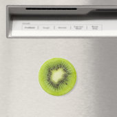 Verse kiwi's. Ronde segmentafsluiting geïsoleerd Magneet (Insitu (Vaatwasser))