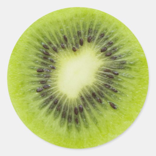 Verse kiwi's. Ronde segmentafsluiting geïsoleerd Ronde Sticker (Voorkant)