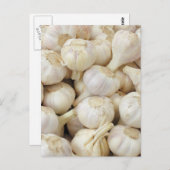 Verse knoflookbollen briefkaart (Voorkant / Achterkant)