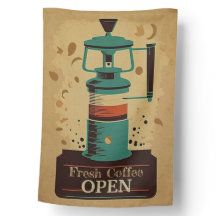 Verse koffie geopend vintage gepersonaliseerd