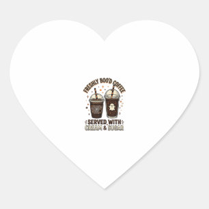 Verse Koffie Halloween Geest Beker Hart Sticker