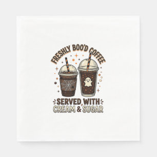 Verse Koffie Halloween Geest Beker Servet