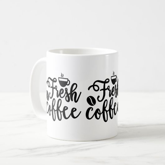 Verse koffie koffiemok (Voorkant links)