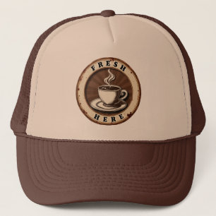 Verse koffie vintage trucker pet