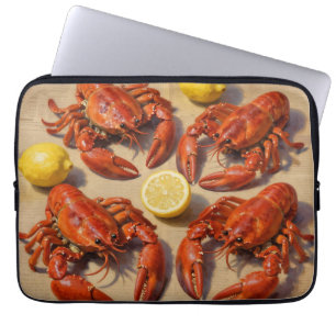 Verse Kooklobster Citroen Krant Feestmaal Laptop Sleeve