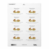 Verse Kwartel Eieren | Monogram Eierdoos Etiket (Full Sheet)