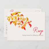 Verse Lemony Liefde Citrus Foliage Bruiloft Briefkaart (Voorkant / Achterkant)