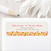 Verse Lemony Liefde Citrus Foliage Bruiloft Etiket (Insitu)