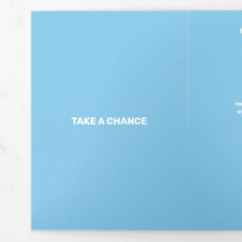 Verse lichte blauwe moderne transparantie drieluik kaart