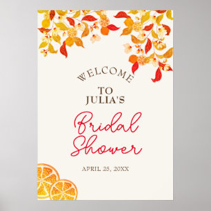 Verse Limoen Liefde Citrus Loof Bruiloft Poster