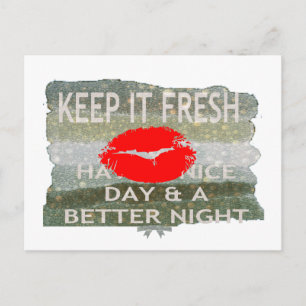 Verse lippen, opwekkende vibes: ‘Keep It Fresh & N Aankondigingskaart