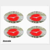 Verse lippen, opwekkende vibes: ‘Keep It Fresh & N Ovale Sticker (Vel)