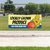 Verse lokale producten Groente Stand Banner (Insitu)
