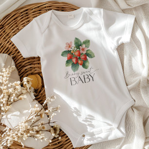 Verse Markt Aardbei Baby Shower Romper