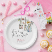 Verse Markt Bloemstuk Bruids Bruiloft Papieren Bordje (Feest)